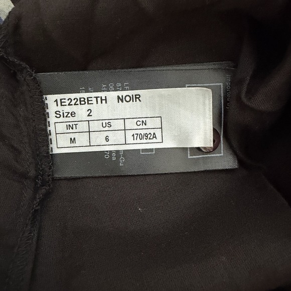 BA&SH Beth Floral Tiered Puff Sleeve Mini Dress Size M Black Dark Cottagecore - Picture 8 of 10